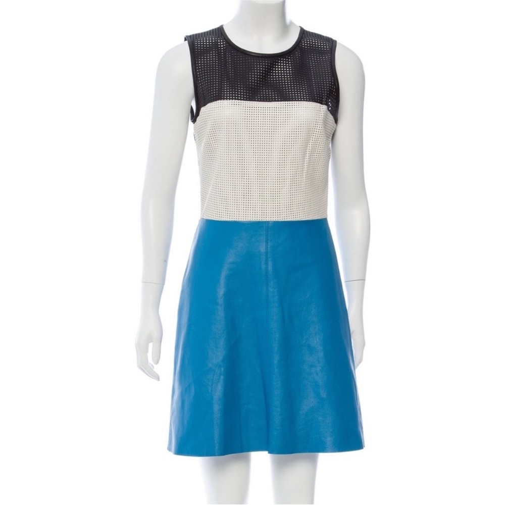 L’AGENCE leather laser cut dress 4